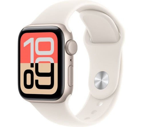 Apple Watch SE (3nd generation) SE 3 GPS 40mm Starlight Aluminium Case with Starlight Sport Band - M/L