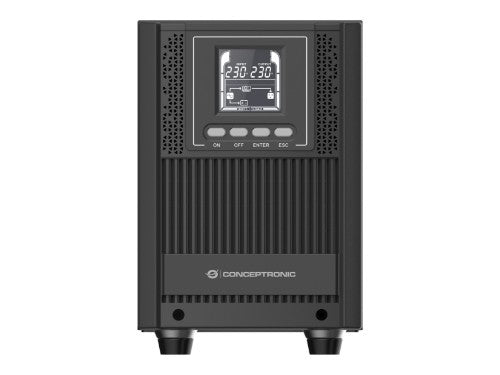Conceptronic ZEUS52ES2K 2000VA 1800W Online Tower UPS, Schuko