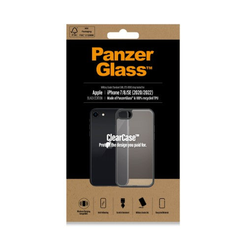 PanzerGlass ® ClearCase iPhone 8 | 7 | SE (2020/2022) | Black