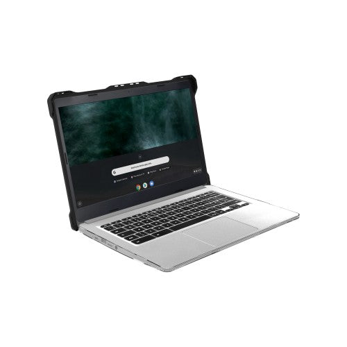 MAXCases Extreme Shell-L for HP G7/G6 Chromebook Clamshell 14" (Black/Clear)