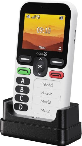 Doro Leva X10 6.1 cm (2.4") 117 g Black, White Senior phone