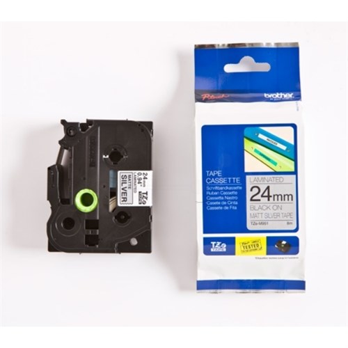 Brother TZE-M951 DirectLabel black on silver matt 24mm x 8m for Brother P-Touch TZ 3.5-24mm/HSE/36mm/6-24mm/6-36mm
