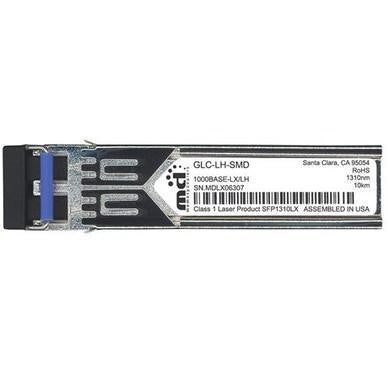 Cisco 1000BASE- LX/LH SFP Module for Gigabit Ethernet Deployments, Hot Swappable, 5-Year Standard Warranty (GLC-LH-SMD=)