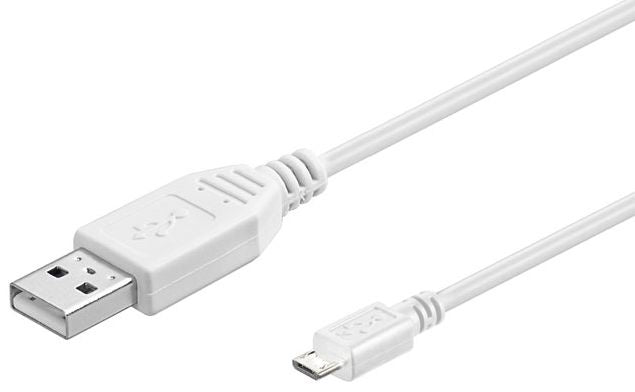 Microconnect USBABMICRO18W USB cable USB 2.0 1.8 m USB A Micro-USB B White