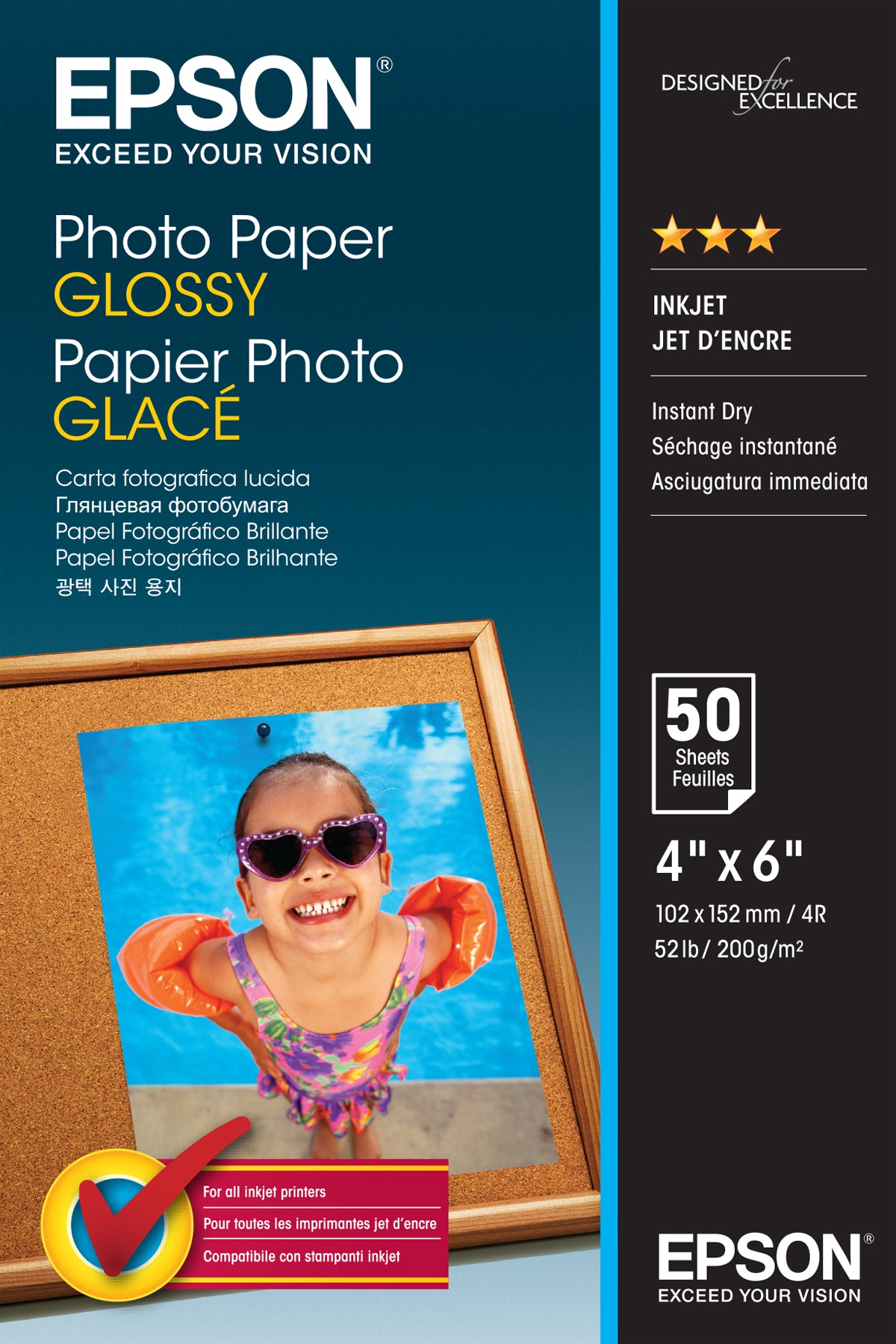 Epson Photo Paper Glossy - 10x15cm - 50 sheets