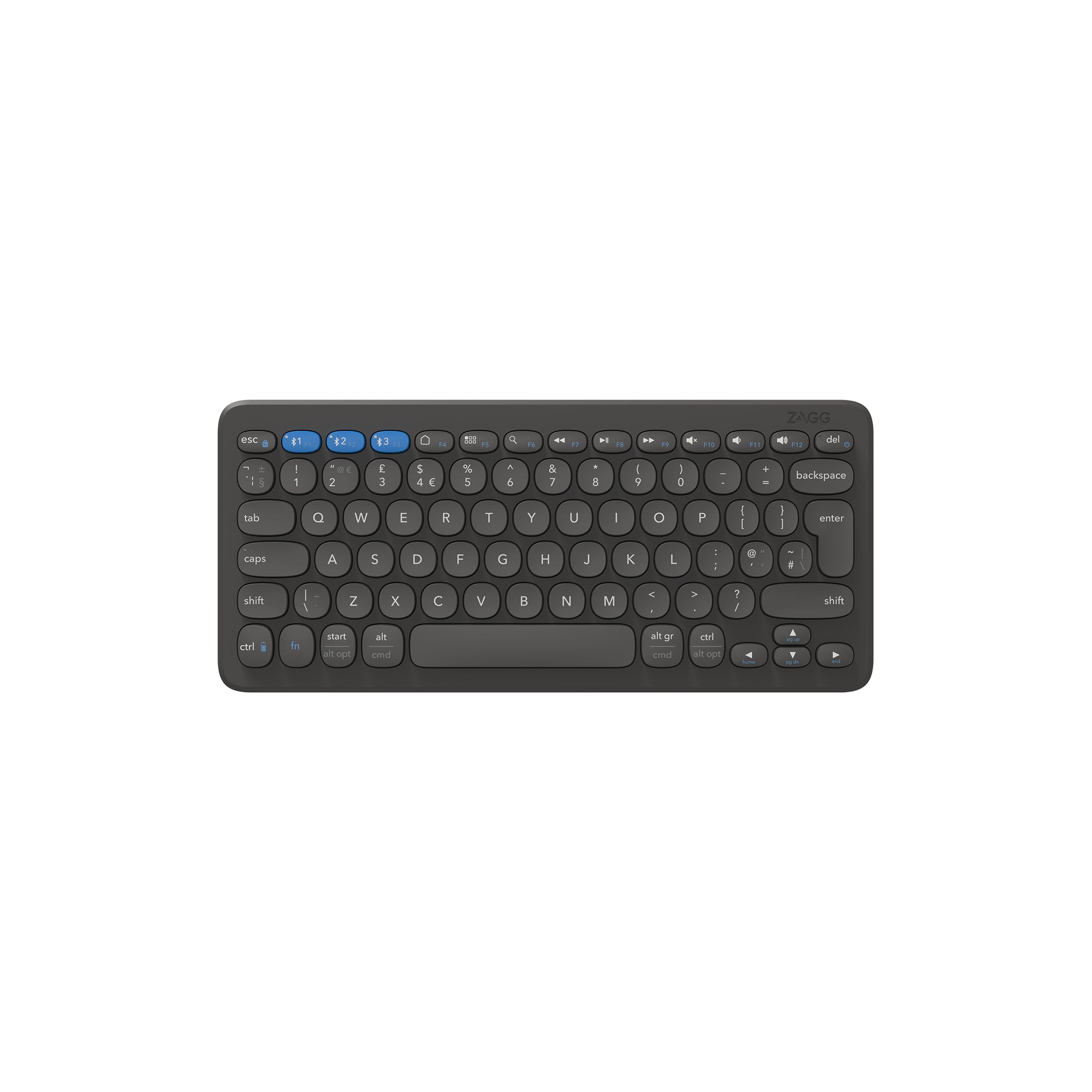 ZAGG Pro 12 keyboard Universal Bluetooth QWERTY English Black