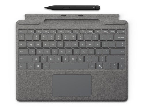 Microsoft Surface Pro Keyboard + Slim Pen QWERTY Microsoft Cover port Platinum