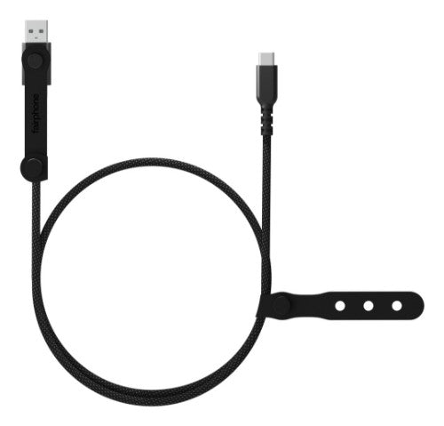 Fairphone ACCABL-4CC-WW1 USB cable USB 2.0 2.5 m USB C Black