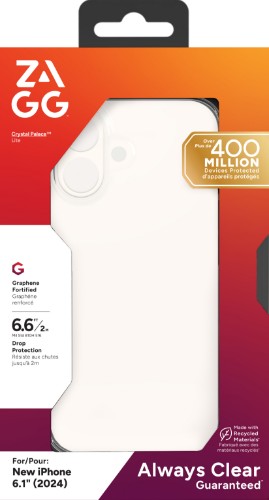 ZAGG Cases CrystlPal Lite Apple iPhone 16 Clear