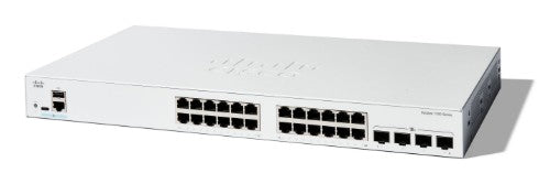Cisco Catalyst 1200-24T-4X Smart Switch, 24 Port GE, 4x10GE SFP+, Limited Lifetime Protection (C1200-24T-4X)