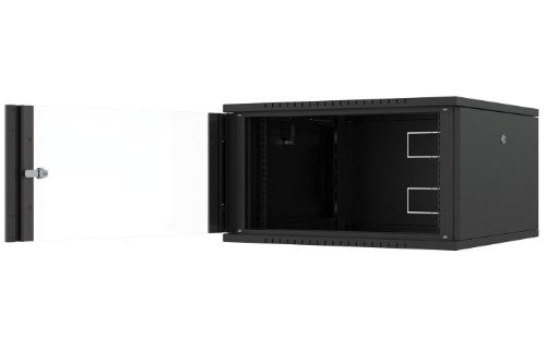 Lanview RWF07U66BL rack cabinet 7U Wall mounted rack Black