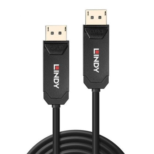 Lindy 50m Fibre Optic Hybrid DP 2.0 UBHR10 Cable
