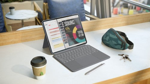 Logitech Combo Touch QWERTY Danish, Finnish, Norwegian, Swedish Smart Connector Grey