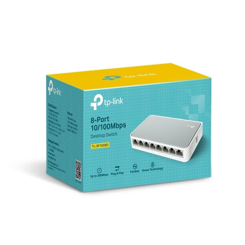 TP-Link TL-SF1008D network switch Unmanaged Fast Ethernet (10/100) White