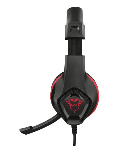 Trust GXT 404R Rana Headset Wired Head-band Gaming Black, Red