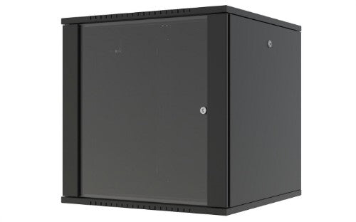 Lanview RWF12U66BL rack cabinet 12U Wall mounted rack Black