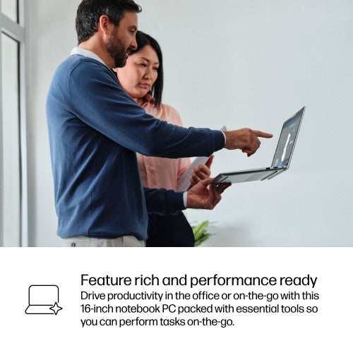 HP EliteBook 6 G1iR Intel Core 5 120U Laptop 40.6 cm (16") WUXGA 16 GB DDR5-SDRAM 512 GB SSD Wi-Fi 6E (802.11ax) Windows 11 Pro Silver