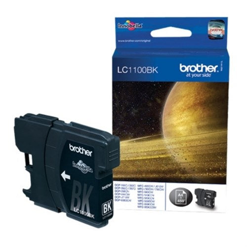Brother LC-1100BK Ink cartridge black, 450 pages ISO/IEC 24711 9.5ml for Brother DCP 185 C/MFC 6490 C