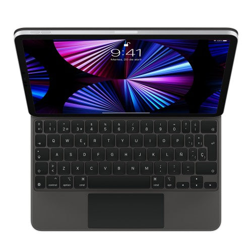 Apple MXQT2Y/A mobile device keyboard Black QWERTY Spanish