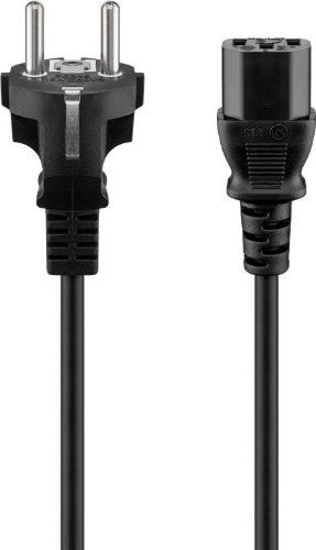 Goobay IEC Cord, 2 m, Black