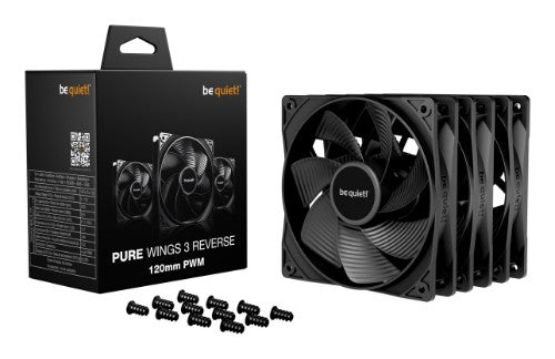 be quiet! Pure Wings 3 120mm | PWM Reverse Triple-Pack Computer case Fan 12 cm Black 3 pc(s)