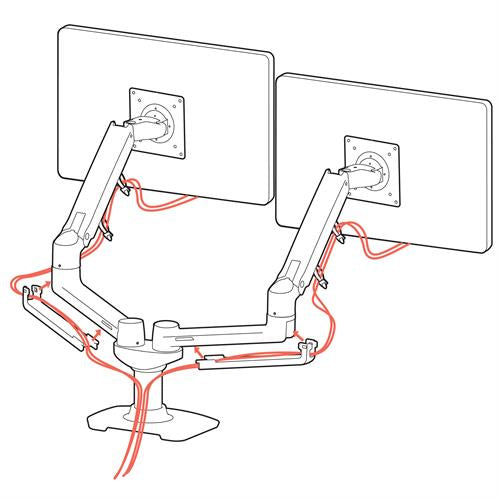 Ergotron LX Series 45-245-026 monitor mount / stand 68.6 cm (27") Desk Silver