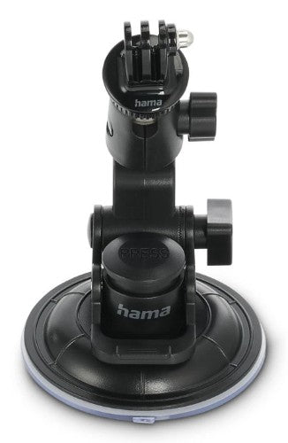 Hama Suction Cup Holder for Action Cams, Universal, Car Tripod, 3D, ⌀ 90 mm