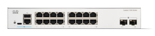 Cisco Catalyst 1200-16T-2G Smart Switch, 16 Port GE, 2x1GE SFP, Limited Lifetime Protection (C1200-16T-2G)