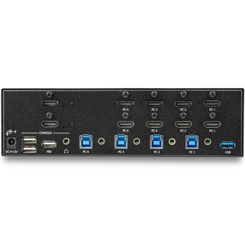 StarTech.com 4 Port HDMI KVM Switch - 4K 30Hz - Dual Display