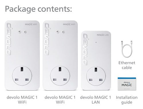 Devolo Magic 1 WiFi 1200 Mbit/s Ethernet LAN Wi-Fi White 3 pc(s)