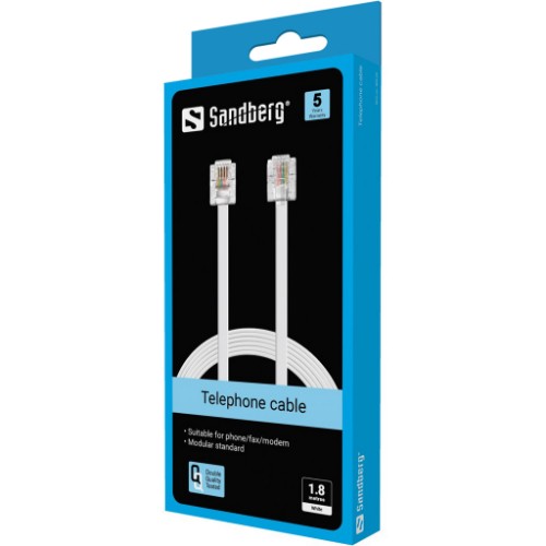Sandberg Telephone RJ11-RJ11 1.8 m