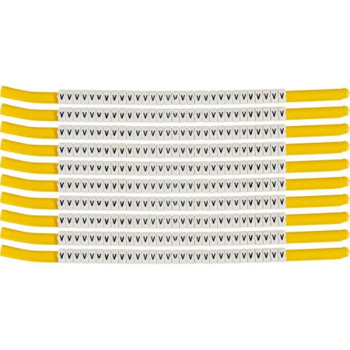 Brady SCN-18-V cable marker Black, White Nylon 300 pc(s)