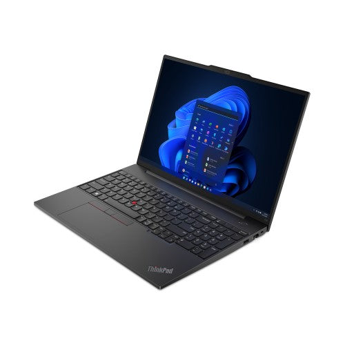 Lenovo ThinkPad E16 Gen 1 (AMD) AMD Ryzen™ 5 7530U Laptop 40.6 cm (16") WUXGA 8 GB DDR4-SDRAM 256 GB SSD Wi-Fi 6 (802.11ax) Windows 11 Pro UK English Black
