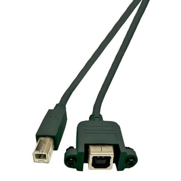 Microconnect USBABF1PANEL2 USB cable USB 2.0 1.8 m USB A USB B Black