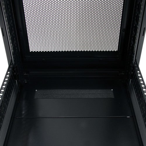 StarTech.com 4-Post 32U Server Rack Cabinet, Lockable 19" Data Rack Cabinet for Computer / AV / IT Equipment, Office / Home Network Rack with Casters & Adjustable Mounting Rails