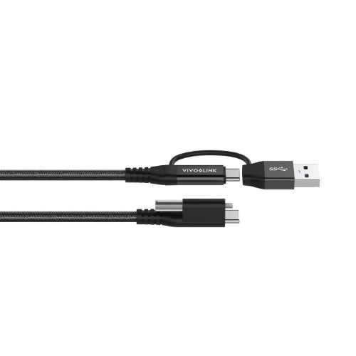 Vivolink PROUSBCMM1.5ADP USB cable USB 3.2 Gen 2 (3.1 Gen 2) 1.5 m USB C Black