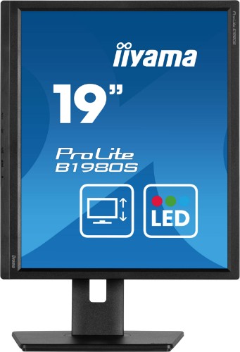 iiyama ProLite The 19’’ B1980S, designed for business, is an impressive LED-backlit monitor with a height adjustable stand