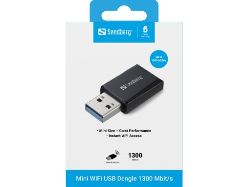 Sandberg Mini Wifi Dongle 1300 Mbit/s