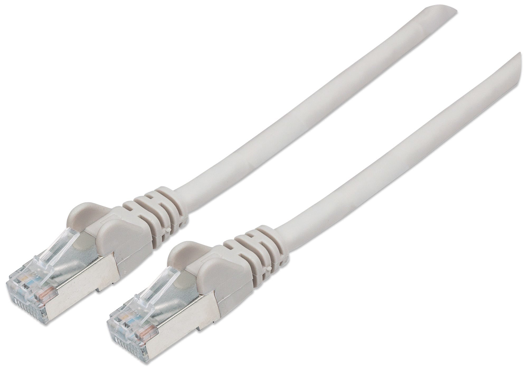 Intellinet Network Patch Cable, Cat6, 2m, Grey, Copper, S/FTP, LSOH / LSZH, PVC, RJ45, Gold Plated Contacts, Snagless, Booted, Lifetime Warranty, Polybag