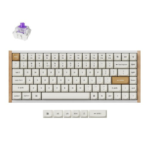 Keychron K2H-Q1-UK keyboard Gaming USB + RF Wireless + Bluetooth QWERTY UK English White