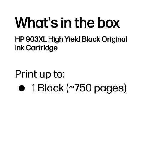 HP T6M15AE/903XL Ink cartridge black high-capacity, 750 pages 20ml for HP OfficeJet Pro 6860/6950