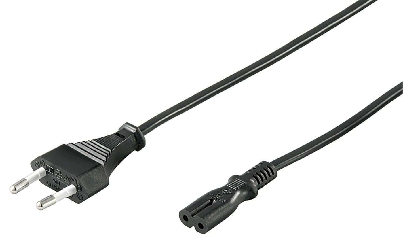 Microconnect PE030705 power cable Black 0.5 m CEE7/16 C7 coupler