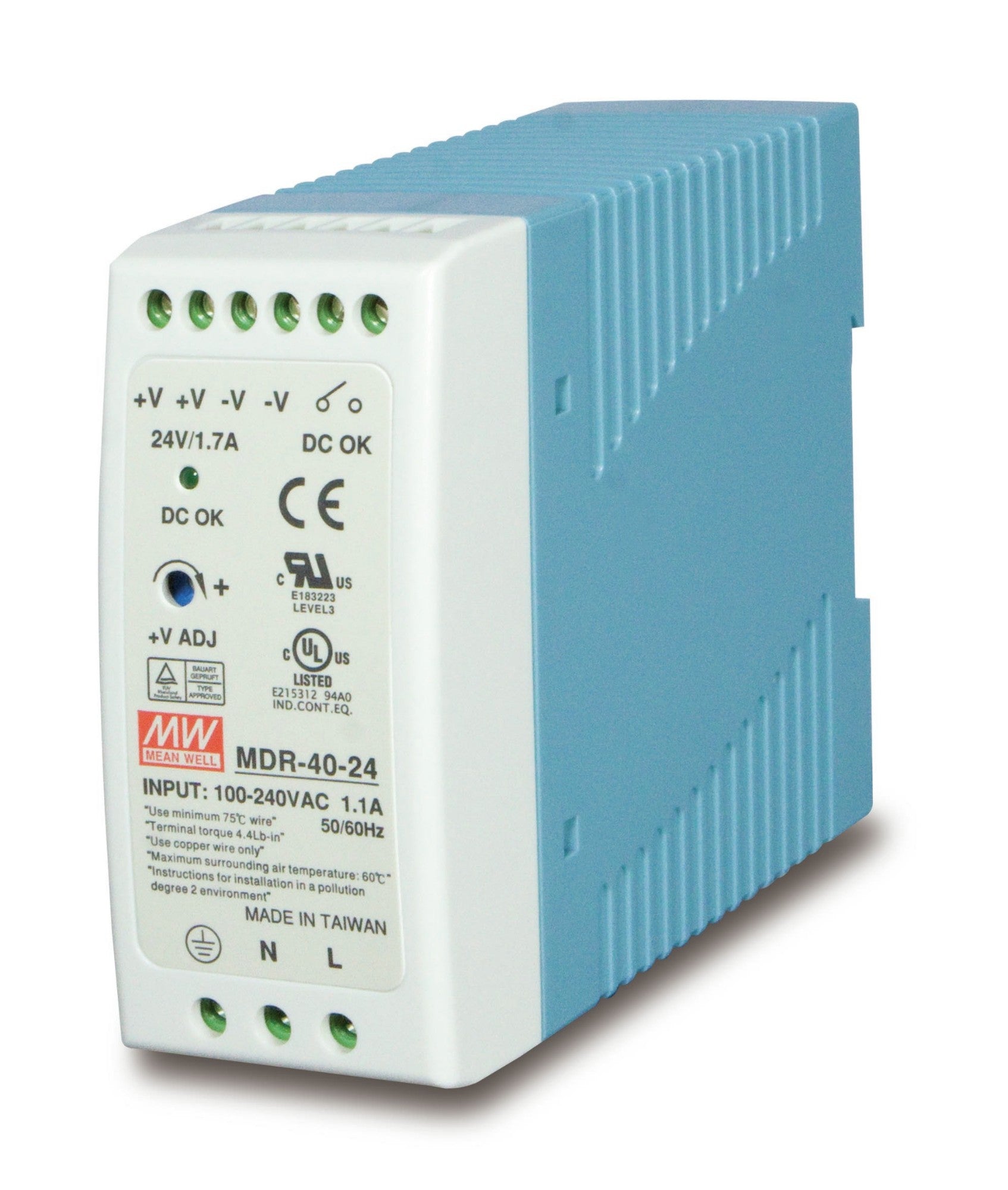 PLANET PWR-40-24 power supply unit 40 W Blue, White