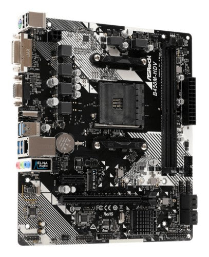 Asrock B450M-HDV R4.0 AMD B450 Socket AM4 micro ATX