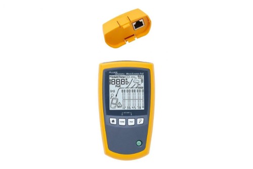 Fluke MicroScanner PoE PoE tester Blue, Yellow