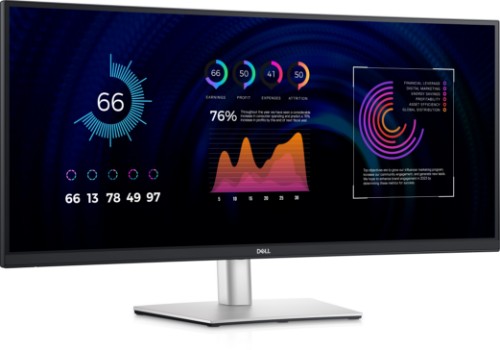 DELL P Series P3424WE computer monitor 86.4 cm (34") 3440 x 1440 pixels 4K Ultra HD LCD Black