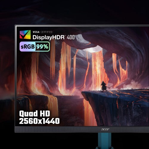 Acer NITRO VG2 Nitro VG272UW2 - 27" Quad HD (2560x1440), 240Hz, 0.5ms, ZeroFrame, HDR400, AMD FreeSync Premium Gaming Monitor