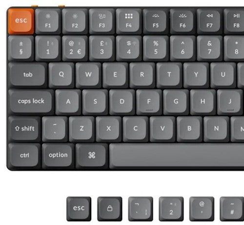 Keychron K3 Max keyboard Universal USB + RF Wireless + Bluetooth QWERTY UK English Grey