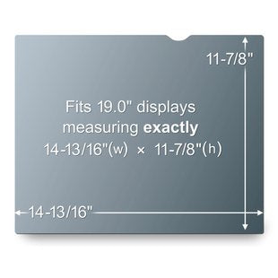 3M Black Privacy Filter for Desktops PF19.0
