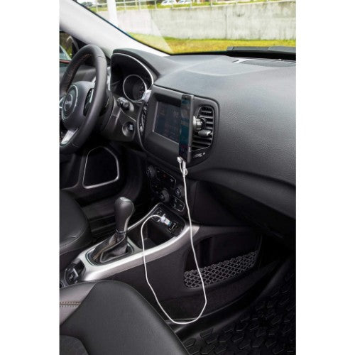 Manhattan Magnetic Car Air-Vent Phone Mount, Adjustable Clip-on, Quick Attach and Release, Non-Skid Pad, Black, Lifetime Warranty